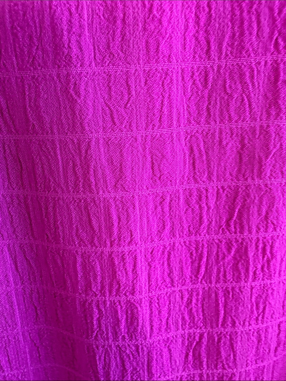Charles Henry Hot Pink Wrap Mini Dress with Puff Sleeves - Picture 6 of 7